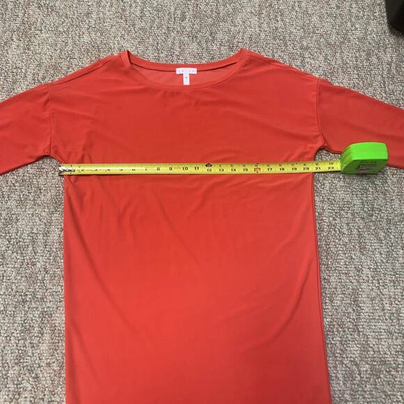 Leith coral three-quarter sleeve shift dress size XS - Picture 9 of 9